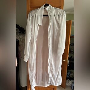 White Mesh Coverup